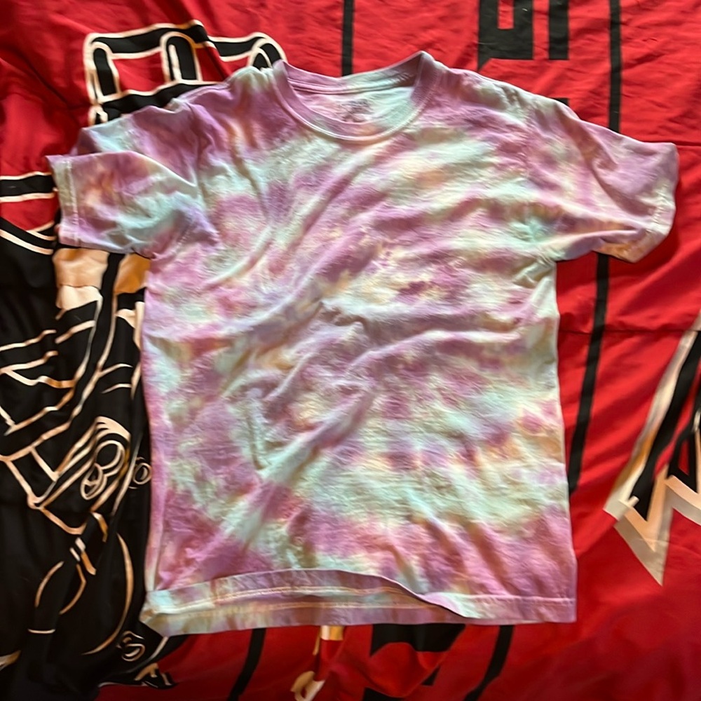 A tie dye shirt